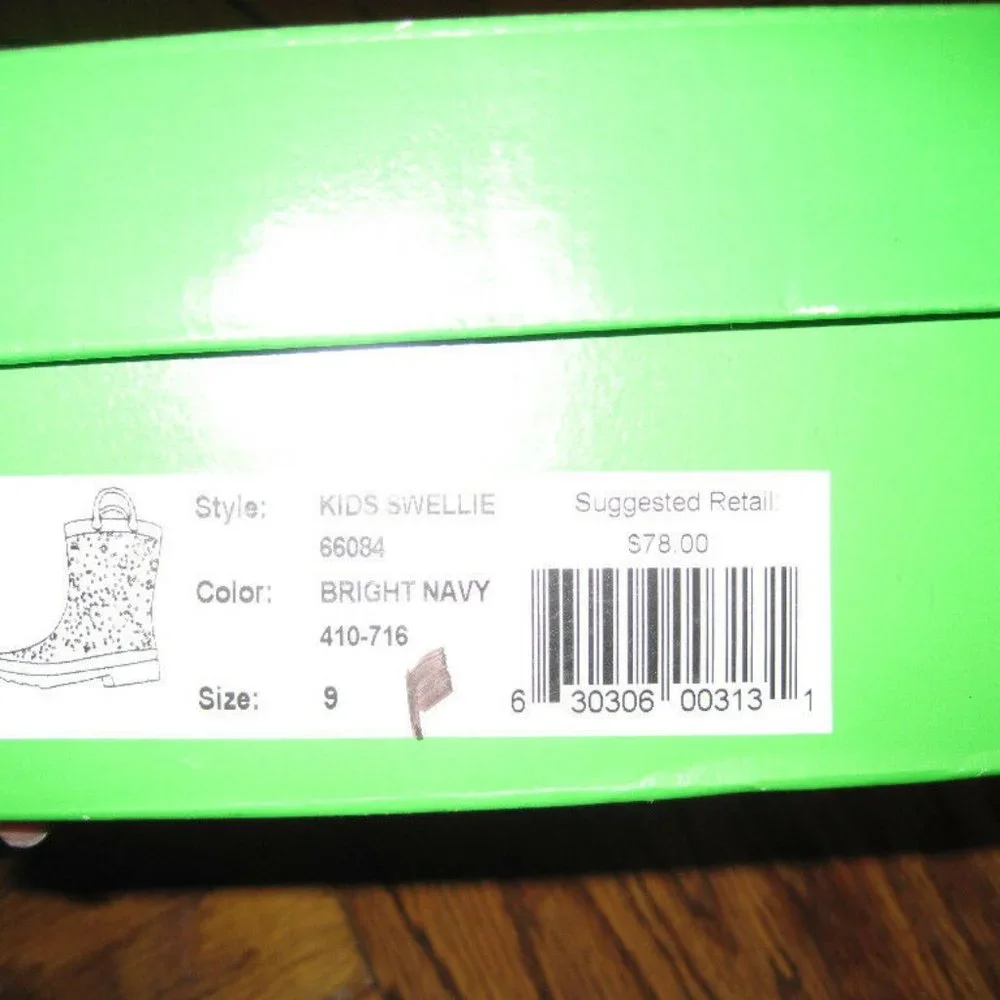 Lilly Pulitzer Kids Swellie Rain Boots Navy New In Box